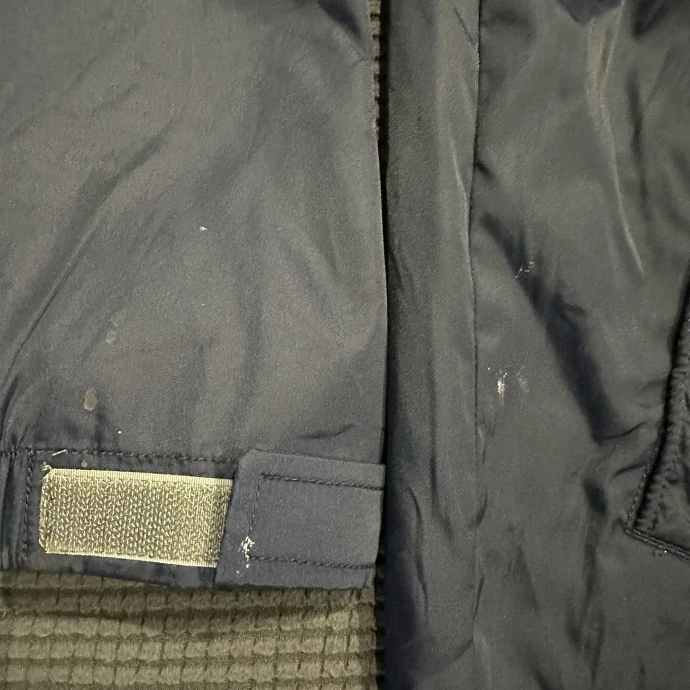 GAP Kids Large (10–12) Navy Hooded Windbreaker Jacket Yellow Lining - Picture 8 of 8